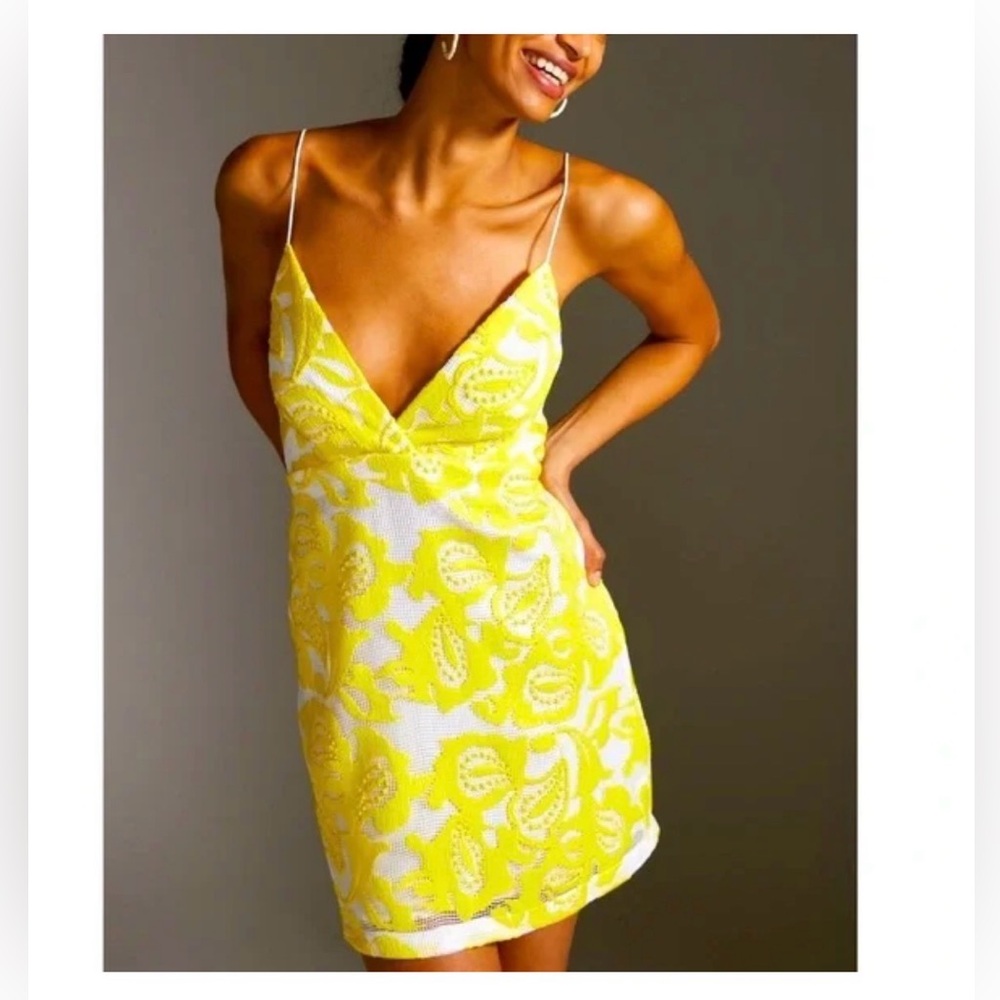 Anthropologie Maeve Strappy Lace Mini